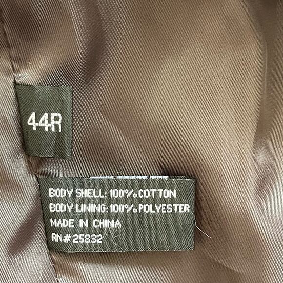 Circle S Dallas TX Men’s Suede Olive Jacket Size 44R - Picture 4 of 8